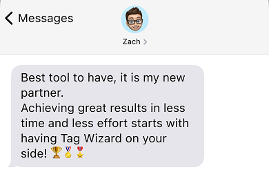 Testimonial User Two Tag Wizard
